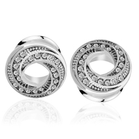 Ensemble 10 acier inoxydable spirale Rose fleur ceinture perceuse oreille jauges Tunnels bouchons 6-16mm acier bouchons d'oreille mariages fiançailles
