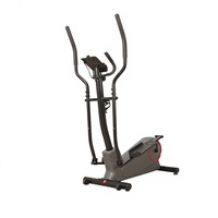 Elliptique de fitness à commande magnétique pour usage domestique avec écran LCD et volant d'inertie de 4 kg, construction en acier
