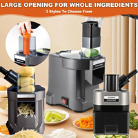 Commerciële Voedselverwerker 4-in-1 Elektrische Multifunctionele Groentehakker Snijder Snijmachine Automatische Shredder Strips Machine Plastic