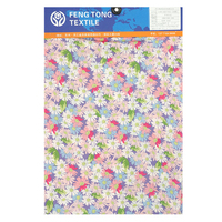 Tissu en satin de chiffon élastique 50D imprimé floral, 100 % polyester organique, antistatique, extensible et léger, pour jupes et robes de filles