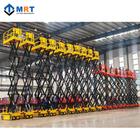 Üretici Makaslı Platform 4m 6m 8m 10m 12m Elektrikli Hidrolik Makaslı Platform Depo İçin