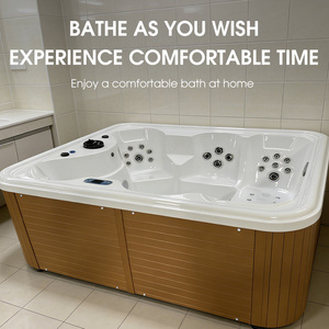 Vasca Idromassaggio Spa Personalizzata OEM per 4 Persone, Minipiscina Esterna Acrilica - Product Image 1