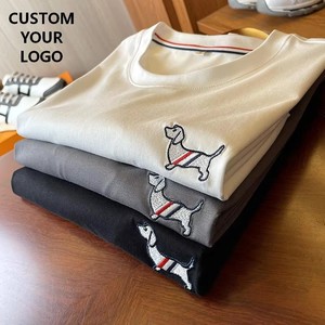 Camisetas Personalizadas para Hombre con Bordado OEM, Camisetas de Algodón con Impresión, Camiseta Bordada en 3D de Alta Calidad - Product Image 1