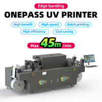 Imprimante jet d'encre UV industrielle haute vitesse 100 cm/min à passage unique avec tête d'impression Ricoh pour le bordage de panneaux et l'impression d'étiquettes