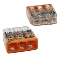 Connecteur de raccordement 2773-403 en stock, neuf, original, allemand, 3 conducteurs, boîtier transparent, couvercle orange 2773 403