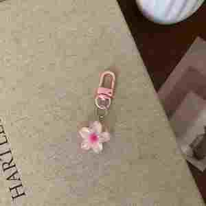 Porte-clés fleur transparent coloré, pendentif en résine mignon avec pétales, breloque de sac style Ins et décor pour écouteurs, commandes personnalisées en gros - Product Image 5