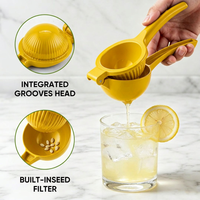 Presse-citron en alliage d'aluminium avec filtre à pépins intégré, presse-agrumes manuel, poignée ergonomique antidérapante, facile à nettoyer, pour usage commercial