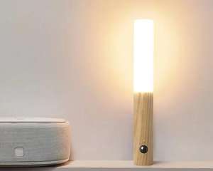 Draagbare Usb Oplaadbare Magnetische Hout Bewegingssensor Draadloze Led Nachtlampje Slimme Indoor Muur Traplamp - Product Image 4