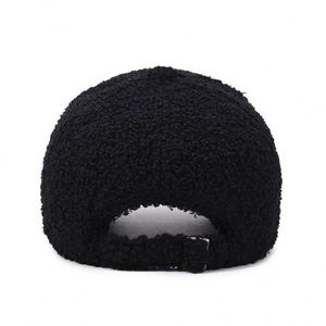 Wholesale Custom Embroidery Logo Winter Cozy Plush Warm Fluffy Hats New Trendy Furry Baseball <b>Cap</b> for <b>Women</b> - Product Image 3