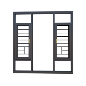 Ouragan Double verre isolation phonique ouverture horizontale vers l'intérieur tempête fenêtre à battant <span class=keywords><strong>en</strong></span> aluminium extérieur - Product Image 2