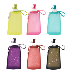 Bouteille d'eau pliable en silicone personnalisable, sans BPA, écologique, légère et portable - Product Image 2