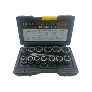 PEX 14PC ヘックスドライブナットフィーダースリーブネジ 破損したナットの取り外し用 メトリック/インペリアル 165x95x40mm - Product Image 4
