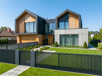 Panneau de clôture en aluminium pour la protection de la vie privée, noir mat, revêtement en poudre, jardin, cour, anti-rouille, installation facile, taille personnalisée