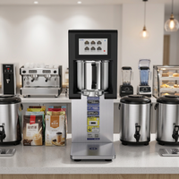 Bouilloire électrique de qualité commerciale avec construction en acier inoxydable, capacité de 6 L, fonctions programmables pour usage commercial