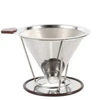 factory direct supply Reusable Stainless Steel 800 Mesh Coffee Filter Single Cups