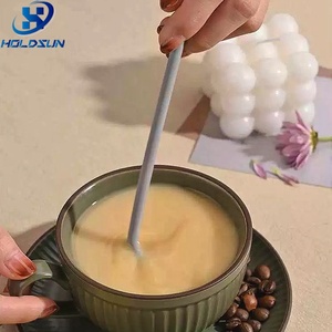 Phổ Biến Tùy Chỉnh Màu Sắc Cấp Thực Phẩm Silicone Dài Xử Lý Trà Muỗng Thìa Nhỏ Trộn Muỗng Cho Thuận Tiện Sử Dụng - Product Image 3