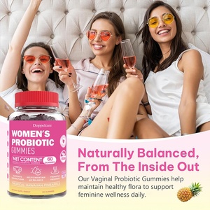 Vente en grosMarque privéeGommes probiotiques pour femmes sans sucre saveur ananas pH équilibre vaginal soutien la flore usine - Product Image 3