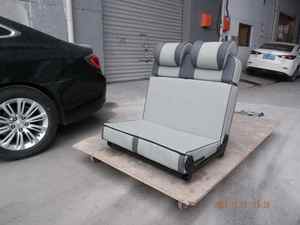 Cama Plegable de Cuero para 2 Personas, Reversible, para Autocaravanas, Furgonetas <span class=keywords><strong>Camper</strong></span>, MPV y Autocaravanas - <span class=keywords><strong>Ford</strong></span> <span class=keywords><strong>Transit</strong></span>, Benz Sprinter - Product Image 2