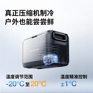 Refrigerador para Automóvil Ecoflow Classic de 45/55L con Doble Zona de Temperatura Controlada - Product Image 3