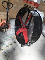 Ventilateur mobile industriel à tambour, entraînement par courroie, haute vitesse, robuste, en métal, 36, 42, 48 pouces, 110V/240V, pour refroidissement au sol