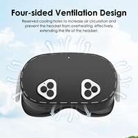 Protecteur de coque VR en silicone pour Ouclus Quest 3s Housse lavable résistante aux rayures Couverture avant Accessoires VR étendus