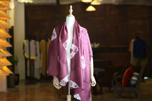 Écharpe haut de gamme en lin et soie, 70x180cm, tissage jacquard, chaude pour l'hiver, avec impression sérigraphique pour femmes - Product Image 2