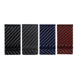 Portacarte Premium in Vera Fibra di Carbonio 100% con Fermasoldi Minimalista, Custodia Sottile per Carte di Credito da Uomo, Regalo Aziendale, Blocco RFID, Finitura Opaca - Product Image 2