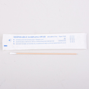 Hisopos de algodón estériles envasados individualmente al por mayor, hisopos de algodón estériles desechables de madera, hisopos para muestreo. - Product Image 1