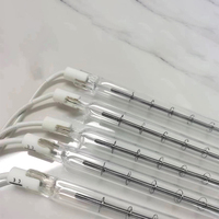 380V 300mm 6000W clair Quartz réflecteur à ondes courtes tubulaire pour soudeur four halogène lampe chauffante pour imprimante Laser