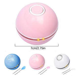 Juguetes Automáticos Inteligentes para Gatos, Bola Interactiva con Catnip, Recargable por USB, Rotación Automática, Plumas LED Coloridas, Campanas, Juguetes para Gatos y Gatitos - Product Image 5