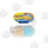 Poudre de crème glacée halal en gros à moudre, bonbons à deux compartiments pour enfants, poudre de bonbons à tremper aux fruits, bonbons gélifiés sucrés avec mini-cuillère