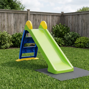 Glissade de jardin en plastique Dolu Premier, bleu et vert moyen, pliable, pour l'intérieur et l'extérieur, pour les tout-petits de moins de 100 kg - Product Image 3