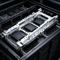 Support de fixation pour GPU usiné sur mesure par CNC de précision pour serveur IA H100 H200 B100 et installation de châssis de centre de données