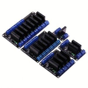 Módulo de Relé de Estado Sólido de 1, 2, 4, 6, 8 Canales, 5V, 12V, 24V CC, de Alto Nivel, SSR AVR DSP G3MB-202P, Relé de 250V 2 para <span class=keywords><strong>Arduino</strong></span>, Venta Directa de Fábrica - Product Image 3