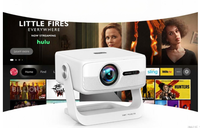 Nouveau projecteur portable intelligent Q5 1080P 400 ANSI à faible latence avec Android 14 1+8G WiFi 6 BT 5.4 4K Auto Focus Keystone Haut-parleur 5W