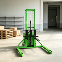 Gerbeur manuel MOVMES avec roues en PU, hauteur de levage 75 mm, garantie 1 an pour palettes américaines