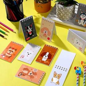 Mini cahiers <span class=keywords><strong>chien</strong></span> thème fête faveur chiot Animal bloc-notes spirale poche cahiers anniversaire enseignant salle de classe récompenses fournitures - Product Image 1