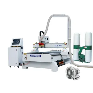 Stepmores 4 * 8ft Máy Móc Chế Biến Gỗ Nội Thất Tủ 3d 1325ATC Cnc Router ATC