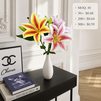 Arrangement de fleurs artificielles en soie pour anniversaire et accessoires de photographie, décoration florale 3D réaliste faite à la main, style moderne