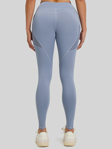 High Waist Yoga Pants with Mesh Side Pockets, Tummy Control <b>Butt</b> <b>Lifting</b> Workout <b>Leggings</b> for Women, Thin & Elastic - Product Image 5