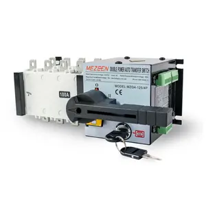 Factory Supply MZQ4 Series 4P 400V 125A 3200A ATS Dual Power Auto Transfer Switch
