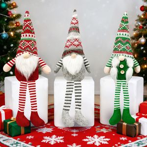 Gnomo Navideño Nórdico Hecho a Mano, Figura de Peluche con Gorro de Punto, Muñeco de Hilo, Adorno para Decoración del Hogar - Product Image 1