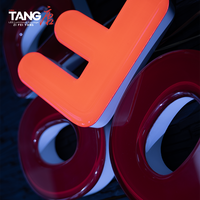 Lettres lumineuses 3D avancées en acrylique transparent avec surface gaufrée en gelée, enseigne LED alphabétique pour la publicité en boutique et l'utilisation automobile, IP65