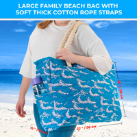 Sac de plage imperméable et résistant au sable, grande capacité, pliable, pour femmes