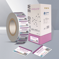 Étiquette autocollante holographique de sécurité à code QR unique, personnalisable, découpée sur mesure, en PET adhésif