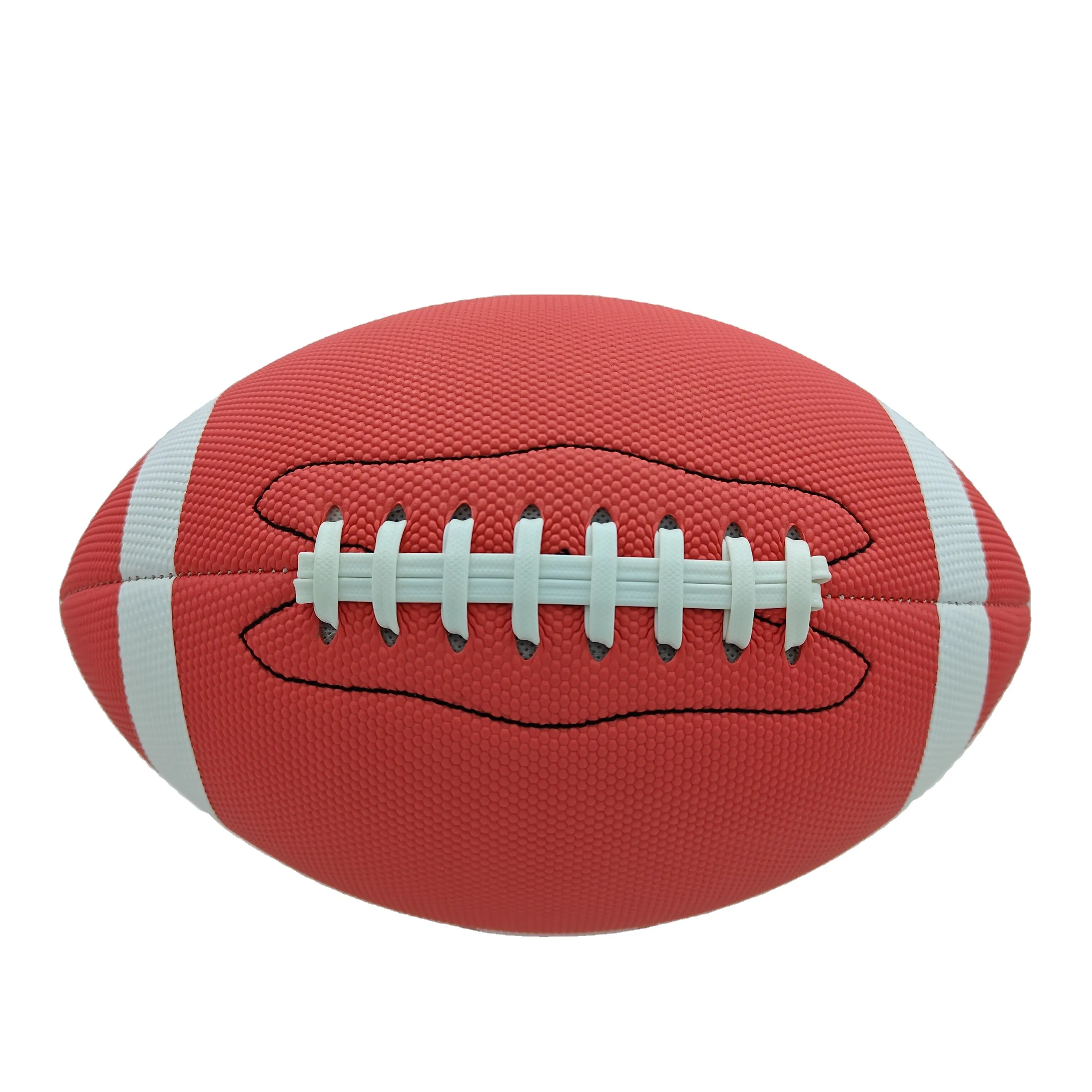 Ballons de football américain personnalisés de haute qualité, résistants à l'usure, en cuir PU imperméable, ballon de football américain de rugby