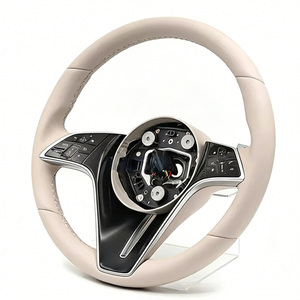 <span class=keywords><strong>Volant</strong></span> en cuir beige personnalisé pour Mercedes Benz GLE53 GLE 63 C43 <span class=keywords><strong>W208</strong></span> W222 E250 E350 A250 - Product Image 2