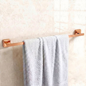 Porte-serviettes mural moderne en bronze à 1 barre fixe pour salle de bain - Product Image 5