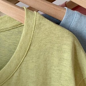 Kenevir organik pamuk bambu kenevir rahat giysiler özel logo adam t-shirt - Product Image 5