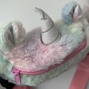 <span class=keywords><strong>Riñonera</strong></span> <span class=keywords><strong>de</strong></span> felpa con dibujos animados para niños, Cangurera <span class=keywords><strong>de</strong></span> <span class=keywords><strong>unicornio</strong></span> - Product Image 2